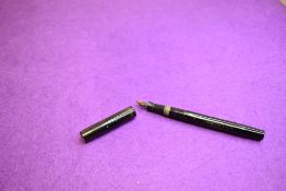 A Mabie Todd & co Swan Self Filler leverfill fountain pen in BHR (very slight discolour), screw cap,