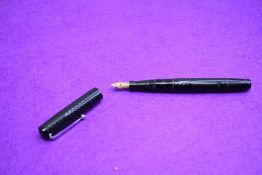 A Mabie Todd Swan SM100/60 Self-filler leverfill fountain pen BHR having a Swan 1 nib. Approx 13.