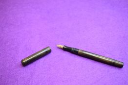 A Mabie Todd & Co Swan SF1 Self Filler leverfill fountain pen in chased BHR (discoloured), screw