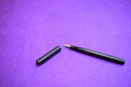 A Mabie Todd & Co SF1 leverfill fountain pen in BHR (turned slightly brown), with a Mabie Todd &