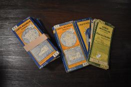 A collection of vintage Carte Michelin de la France maps.