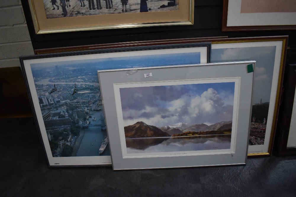 A selection of large sized prints and poster frames