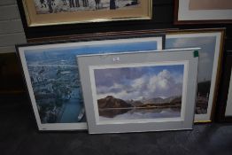 A selection of large sized prints and poster frames