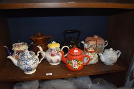 A selection of vintage and retro tea pots.