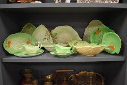 An assortment of Carlton ware, crown Devon and similar.