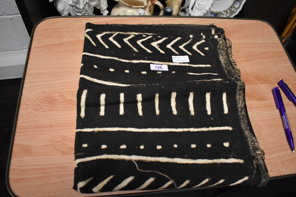 An African tribal hand made mud cloth or bogolan