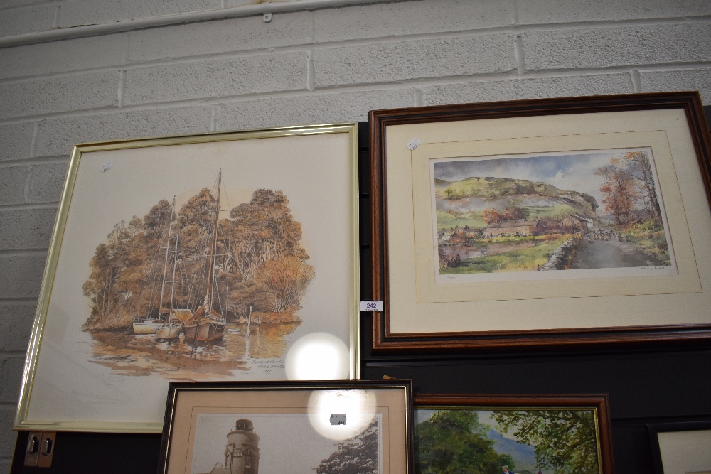 A pair of prints including Nancy Ayson singed and limited run