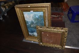 Two gilt and gesso style picture or photo frames