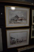 A pair of framed and glazed Claude Kitto marine prints