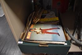 A selection of Elvis Presley rock n roll memorabilia and ephemera