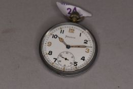 A military pocket watch by Helvetia marked GS/TP P28993