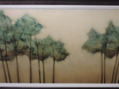 A mixed media picture, Vincent George, Aphonic Weald, signed, 58 x 86, plus frame and glazed