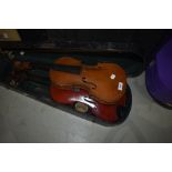 Two vintage Violins, one labelled J G Murdoch, The Maidstone, another labelled Maidstone in some