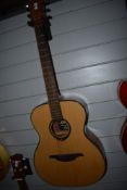 A Lag Tramontane T66A acoustic guitar