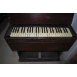 A 19th Century mahogany cased preacher's style organ, named for John Moffat, Penrith