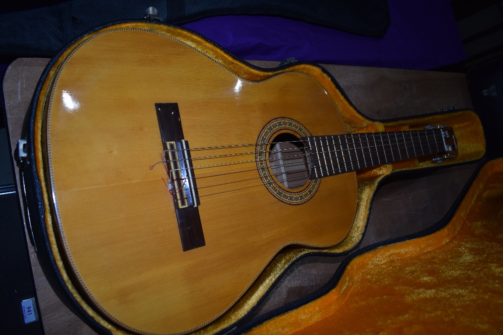 A Marina (taiwan) classical guitar in hard case