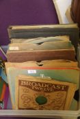 A large box of shellac gramophone records - viewing recommended