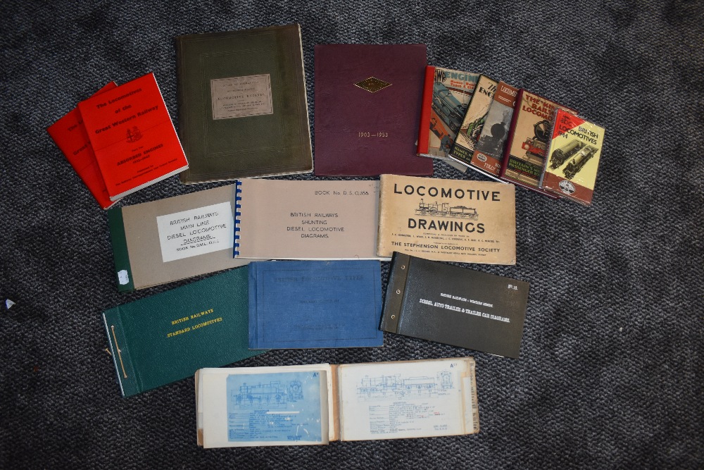 Railways. Locomotive Drawings. A selection of booklets containing technical locomotive drawings