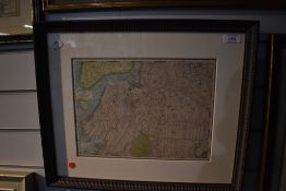 Map. Rand, McNally & Cos. - Map of the Main Portion of Brooklyn. Circa 1895. Framed and glazed. (1)