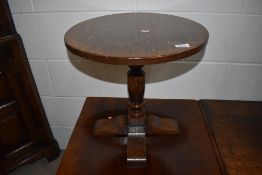 A modern quality reproduction Titchmarsh & Goodwin style occasional table having circular top on