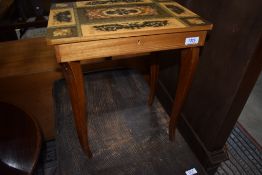 A vintage sewing table