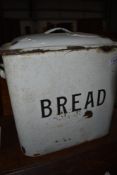 A vintage enamel Bread tin
