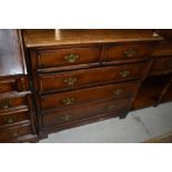A modern quality reproduction Titchmarsh & Goodwin style chest of 2 short and 3 long drawers, w