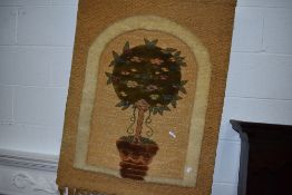 A macrame style wall hanging