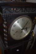 An early to mid 20th Century 'Grandmother' clockc, 1930s style face, height approx. 133cm