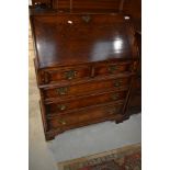 A modern quality reproduction Titchmarsh & Goodwin style bureau having 3 long drawers, w 76cm