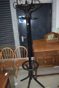 A traditional bentwood hatstand
