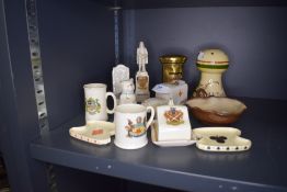A selection of crested wares including Arcadian and Royal Doulton
