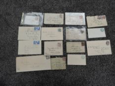 A small collection of mainly Queen Victoria Covers including Penny Reds, some with contents, 13 in