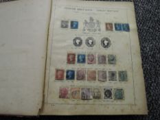 A World collection of Stamps in a Senf's Postage Stamp Album, 1840-1897 including GB