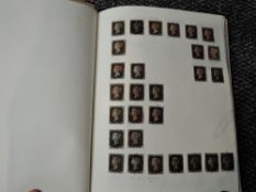 An album of mainly used Queen Victoria Penny Blacks and Two Pence Blues Stamps including 20 plus 4