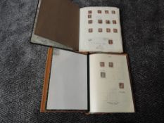 Two albums of used Queen Victoria Penny Reds, Imperf and Perforated, album one includes 1841-1844