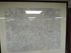 A large map print of Bacons London