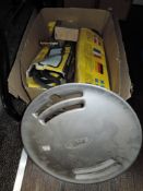 A mixed lot of car and vehicle accessories including towing mirror, caravan hitch cover, Ford hub