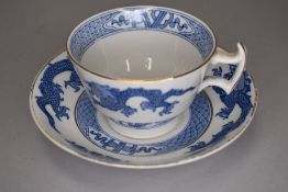 A part tea service by Booths in a Chinese dragon design