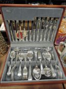 A canteen of plated cutlery.