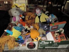 Two boxes of toys including Wallace and Gromit collectables.