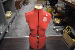 A dress makers or tailors adjustable dummy by Supa fit