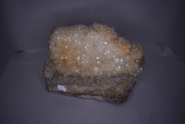 A geographical mineral sample of crystal form