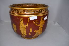 A greek design planter or bowl by Royal Doulton