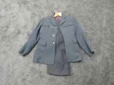 A RAF Jacket having three chrome buttons along with Trousers