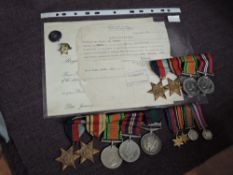 A collection of Military Medals to Capt E.H.Walton RAOC comprising 39-45 Star, Africa Star,