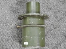 A Ross London Military WW2 period Aircraft Camera Lens, numbered 138939 Teleros F8-56in, patent