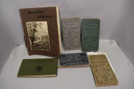 A selection of vintage road and cycle maps of Britain including Roadfaring guides