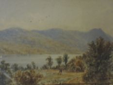 A watercolour, W T Longmire, Lakeland landscape, signed, 17 x 27cm, plus frame and glazed