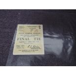 A 1947 F A Cup Final Ticket, Saturday April 26th, North Terrace Seats, D3, Row 1 Seat 266